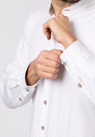 STOCKERPOINT Comfort fit Traditional Button Up Shirt 'Salto' in White