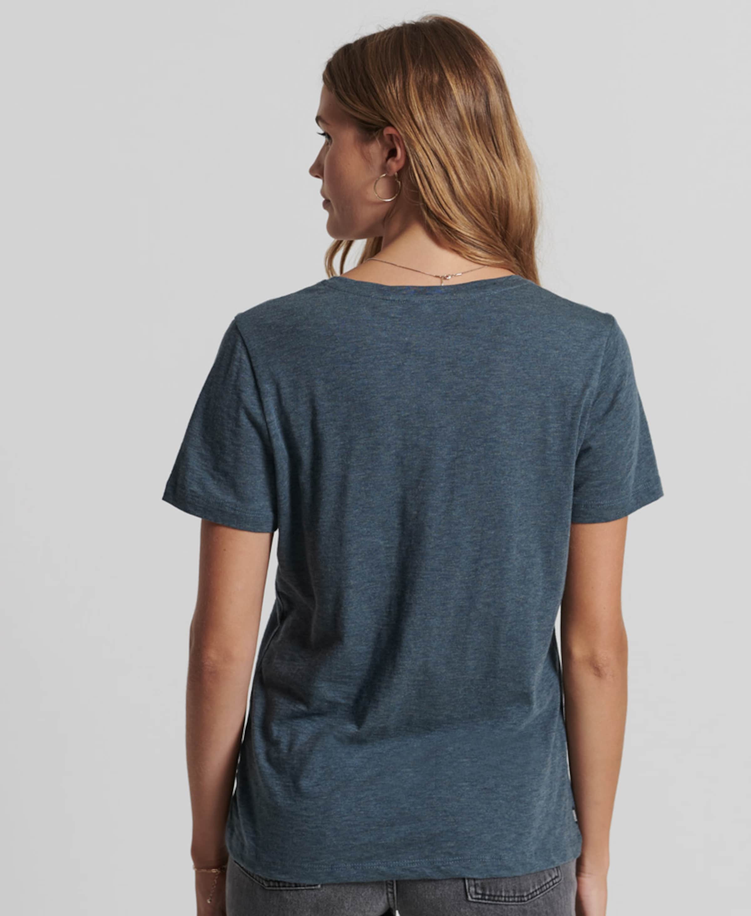 Frauen Shirts & Tops Superdry T-Shirt in Blaumeliert - CU09933