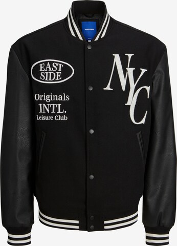 JACK & JONES Between-Season Jacket 'Cutsew' in Black: front