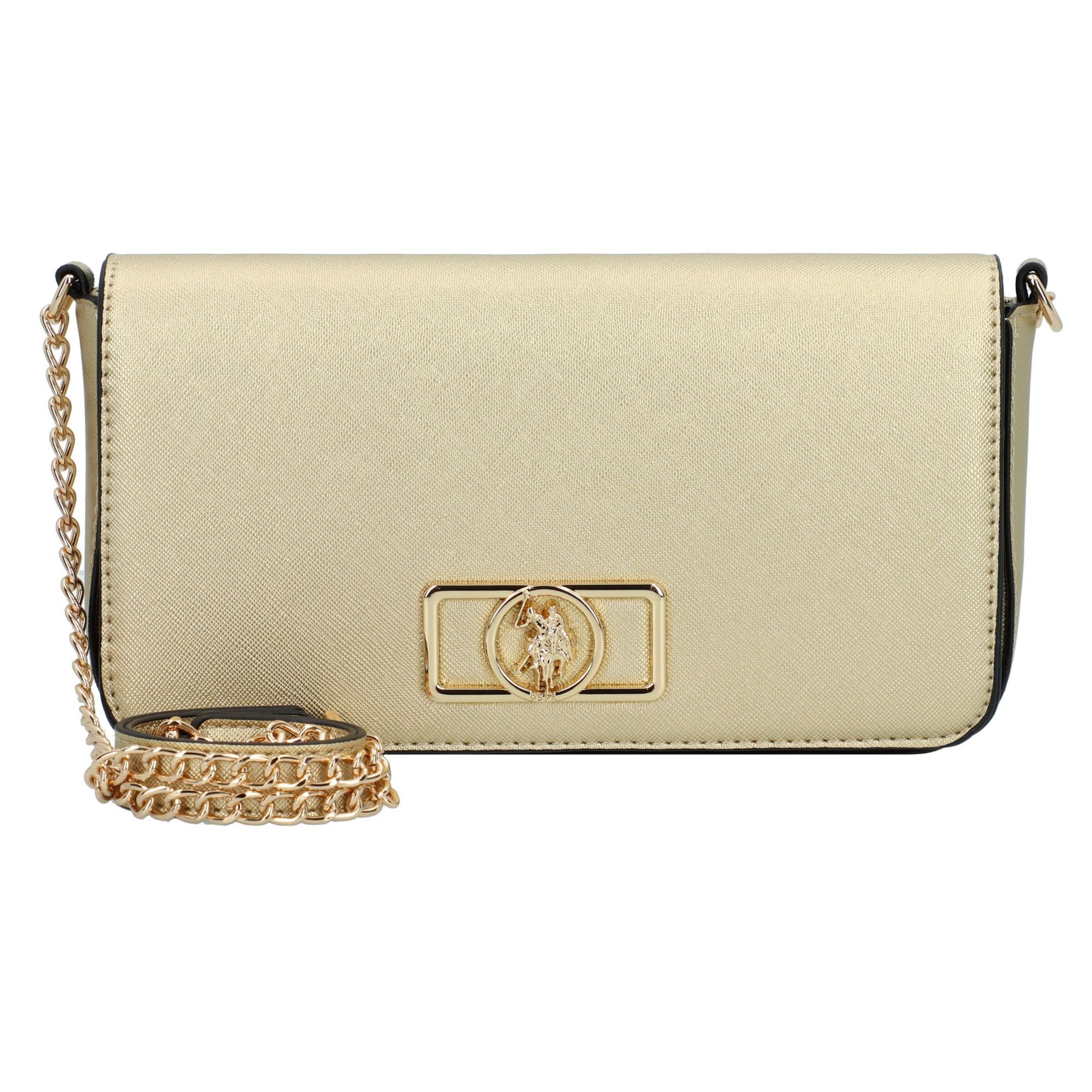 U.S. POLO ASSN. Crossbody bag in Gold: front