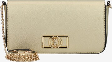 U.S. POLO ASSN. Crossbody Bag in Gold: front