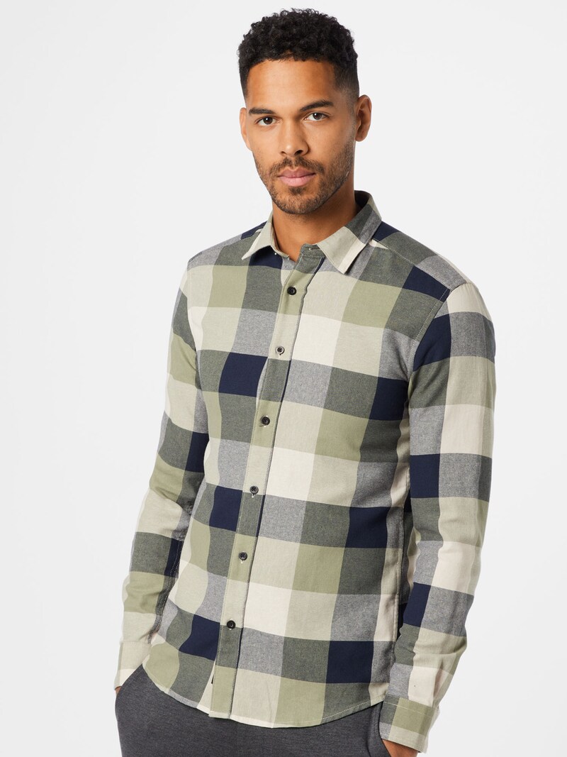 Men Clothing Only & Sons Checked shirts Olive