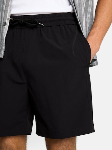 TOM TAILOR DENIM Свободный крой Штаны в Черный