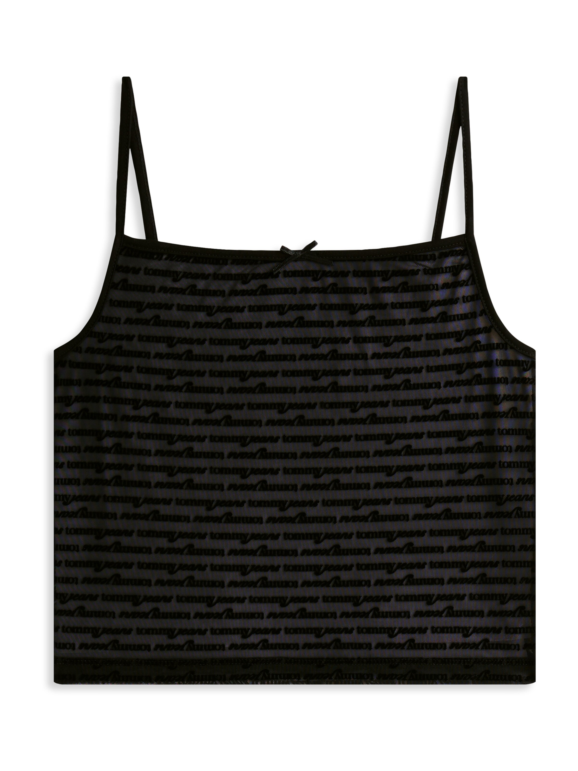 Tommy Jeans Top in Schwarz: Vorderseite