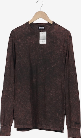 DIESEL Langarmshirt L in Braun: Vorderseite