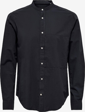 Only & Sons Regular fit Button Up Shirt 'BEN' in Blue: front