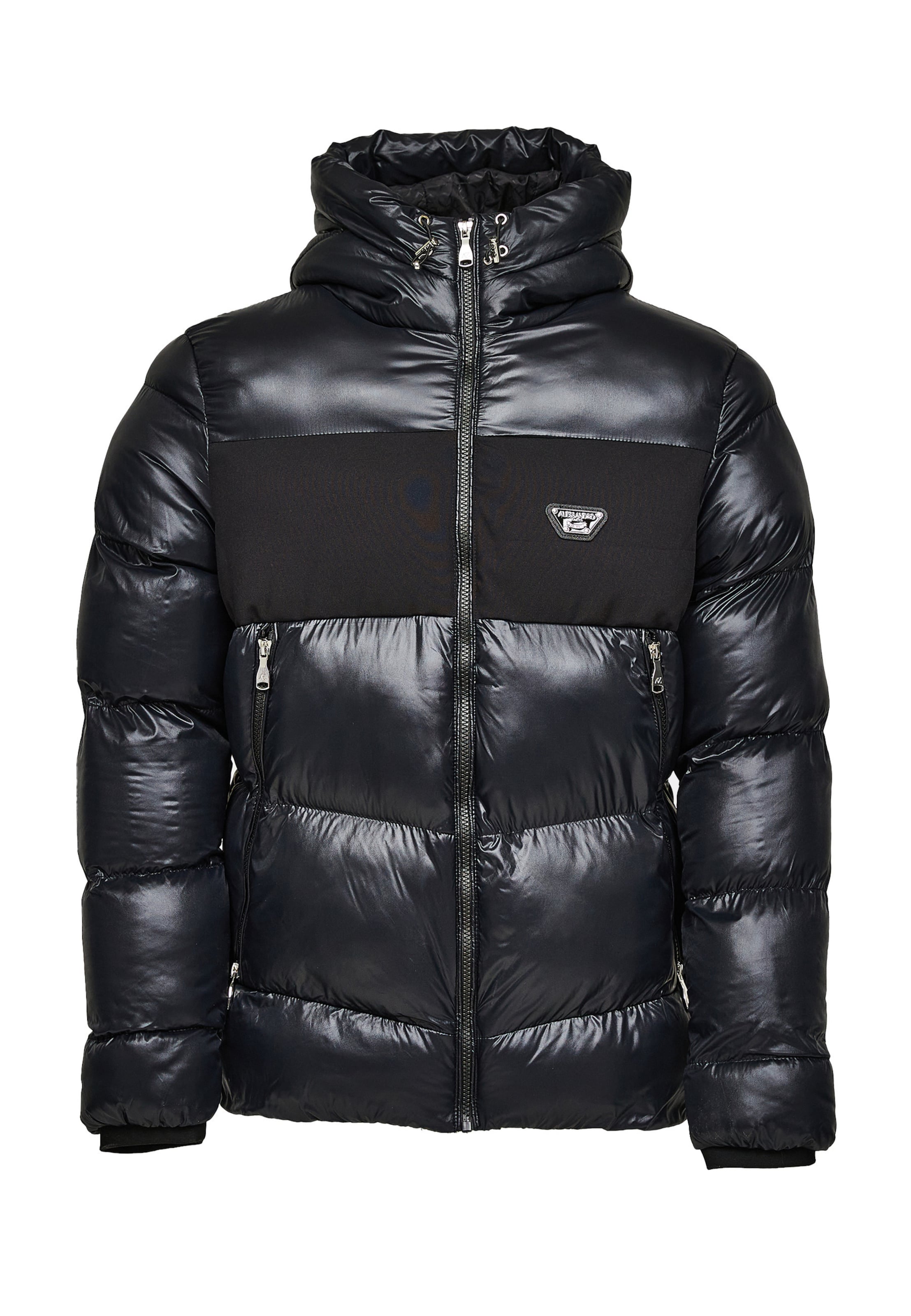 Alessandro Zavetti Winter Jacket 'Catrio 2.0' in Black: front