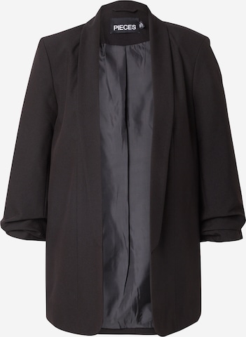 Blazer 'PCBosella' di PIECES in nero: frontale