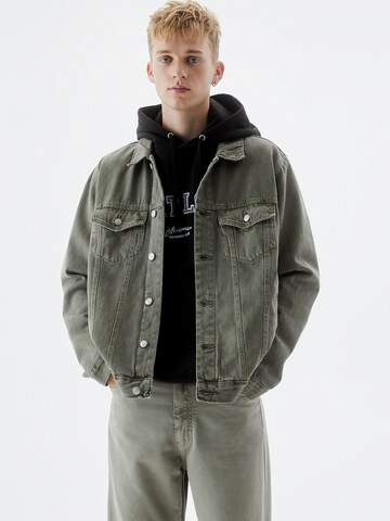 Pull&Bear Between-season jacket in Green: front