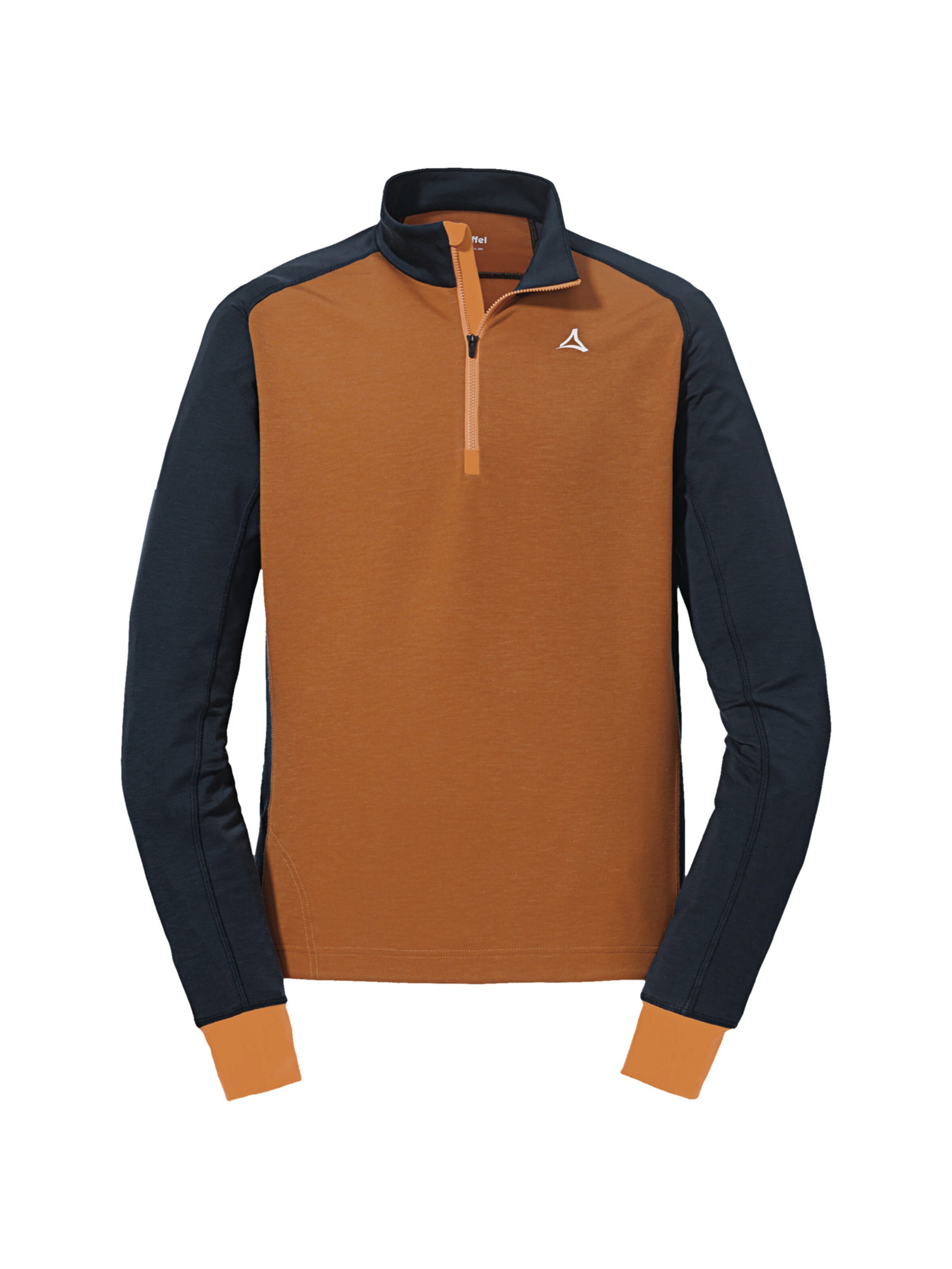 Schöffel Sports sweater 'Dirt Track' in Orange: front