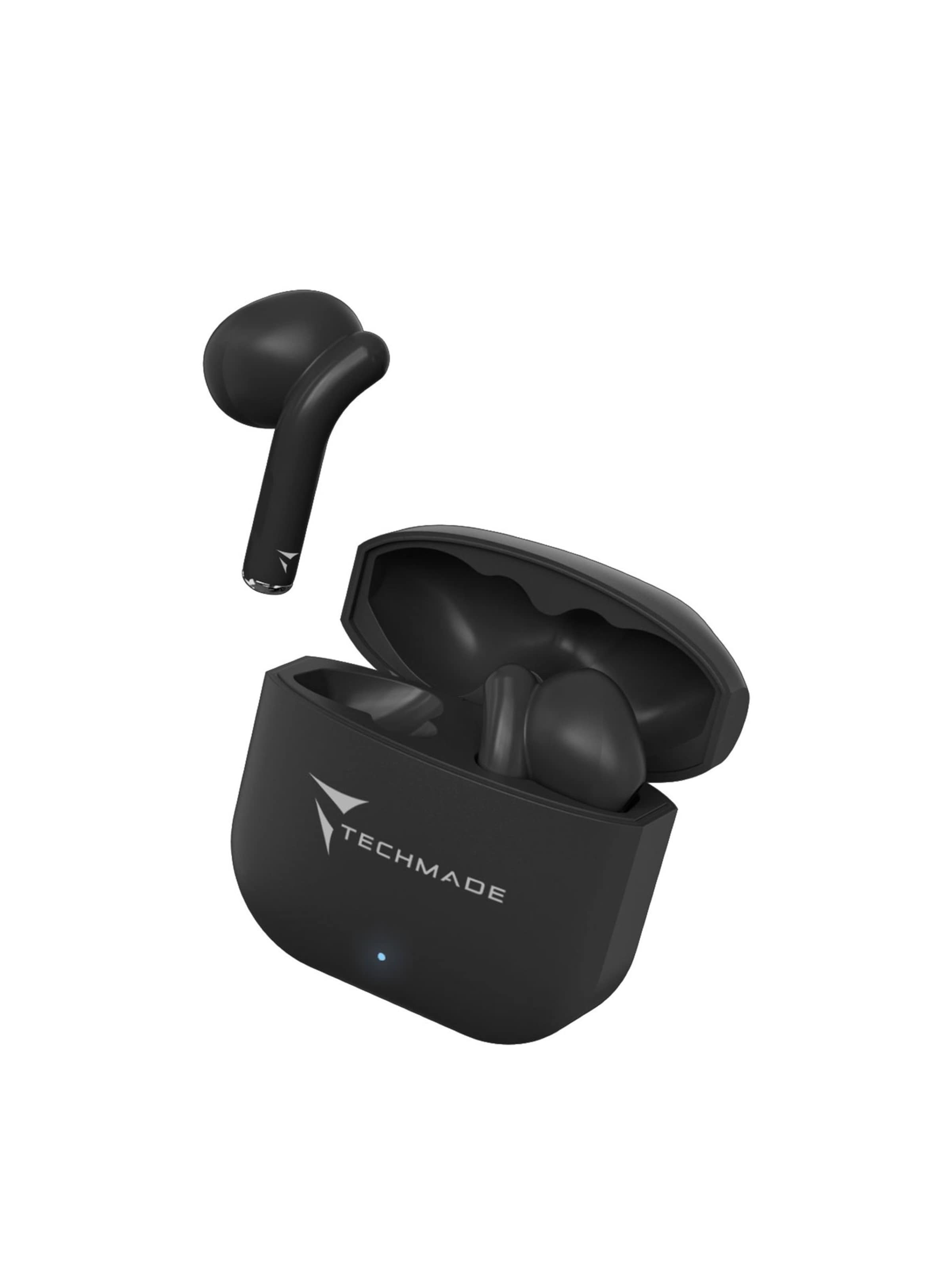 Techmade Headphones 'Techmade Earbuds XM201 Black' in Black