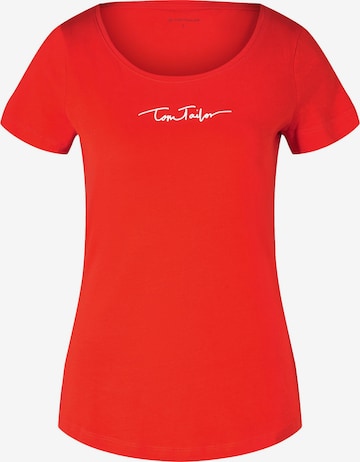 TOM TAILOR T-Shirt in Rot: predná strana