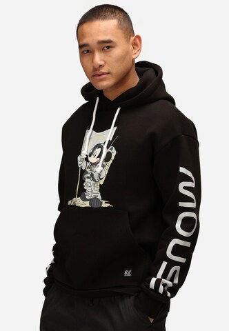 Recovered Kapuzenpullover 'Disney Space Mickey' in Schwarz