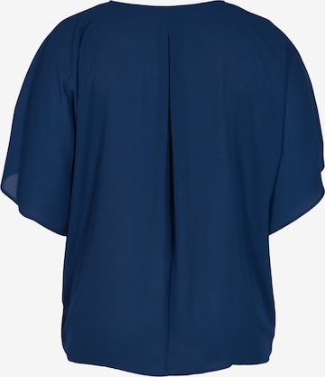 Camicia da donna 'Viola' di Zizzi in blu