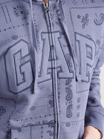 GAP - Sudadera con cremallera 'HERITAGE' en azul