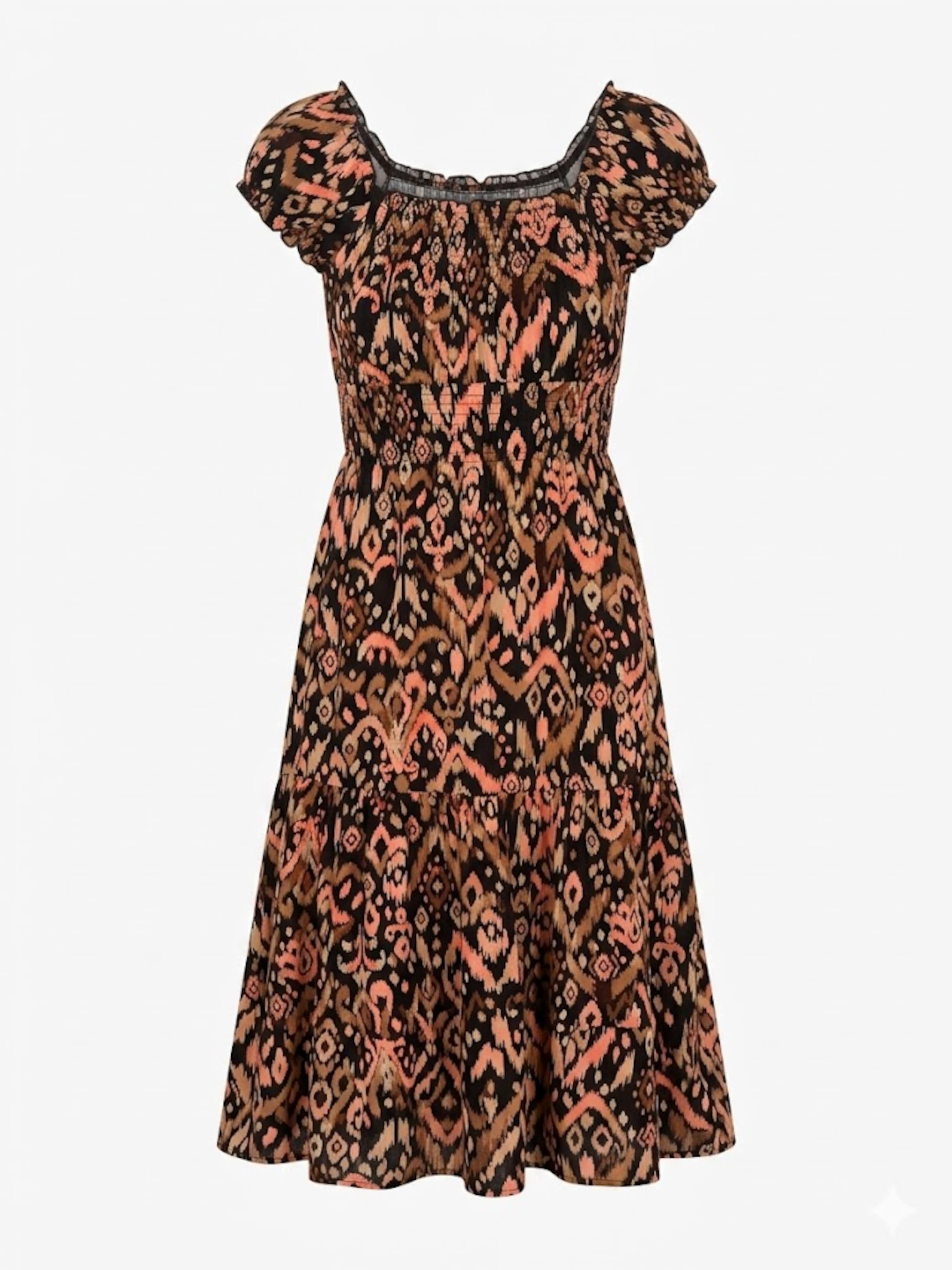 Apricot Kleid in Orange: Vorderseite