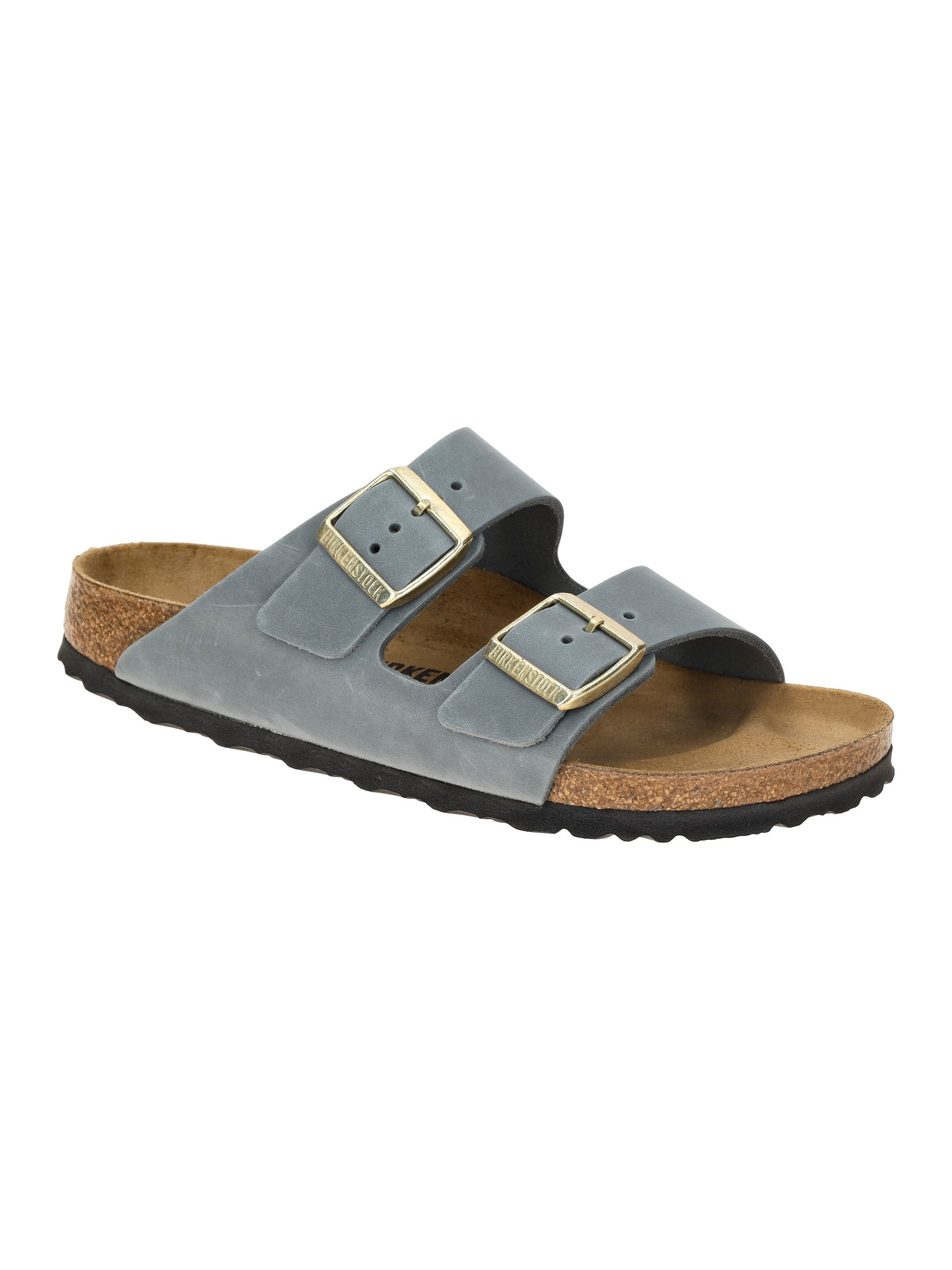 BIRKENSTOCK Pantolette‌‌‌‌‌‌‌‌‌‌ in Grau: Vorderseite