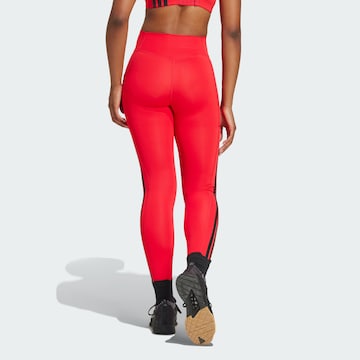 Skinny Pantalon de sport ADIDAS PERFORMANCE en rouge