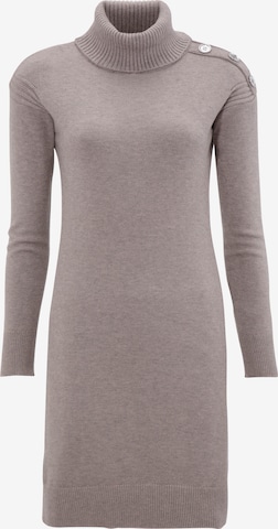 LAURA SCOTT Knitted dress in Grey: front