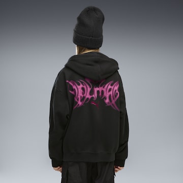 PUMA Sweatvest 'T7 Midnight Shadow' in Zwart: voorkant