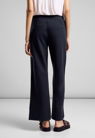 STREET ONE Wide Leg Hose in Schwarz