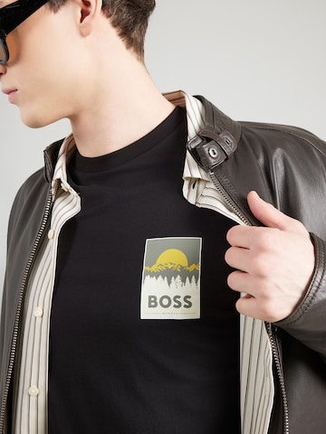 BOSS Футболка 'Te_Plain' в Черный