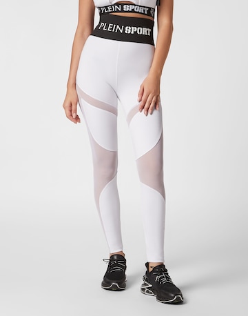 Skinny Leggings di Plein Sport in bianco: frontale