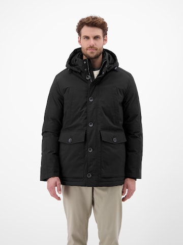 Parka d’hiver LERROS en noir : devant