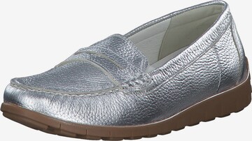 WALDLÄUFER Classic Flats in Silver: front