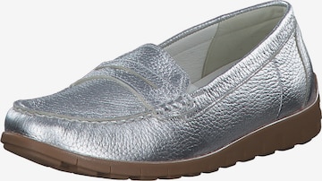 WALDLÄUFER Classic Flats in Silver: front