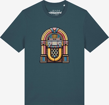 T-Shirt 'Jukebox' Watapparel en bleu : devant