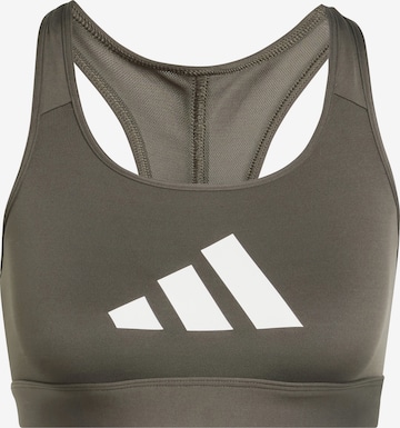 ADIDAS PERFORMANCE Sports Bra in Green: front
