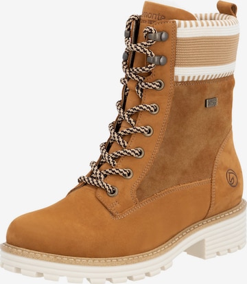 Bottines à lacets REMONTE en marron : devant