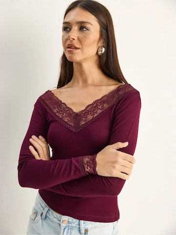 Chemisier 'Blusen' Bianco Lucci en rouge
