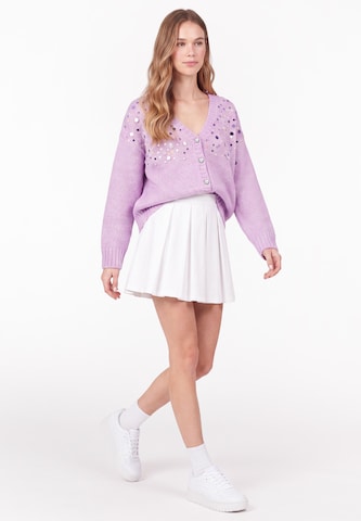 MYMO - Casaco de malha 'Young Fashion' em roxo