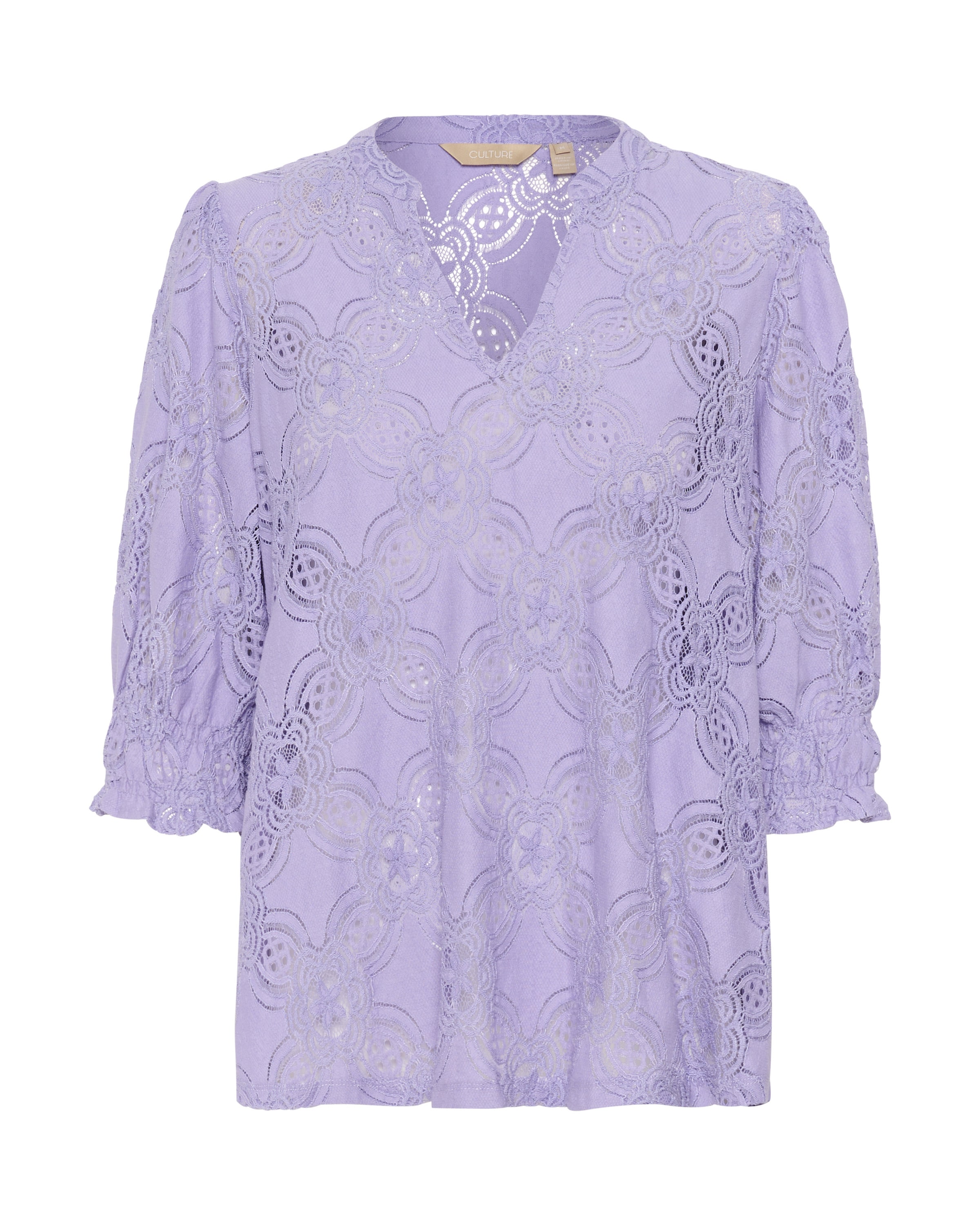 CULTURE Blouse 'Olu' in Lila: voorkant