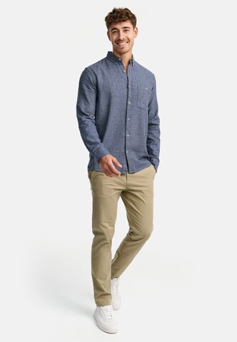 INDICODE JEANS Regular fit Button Up Shirt in Blue