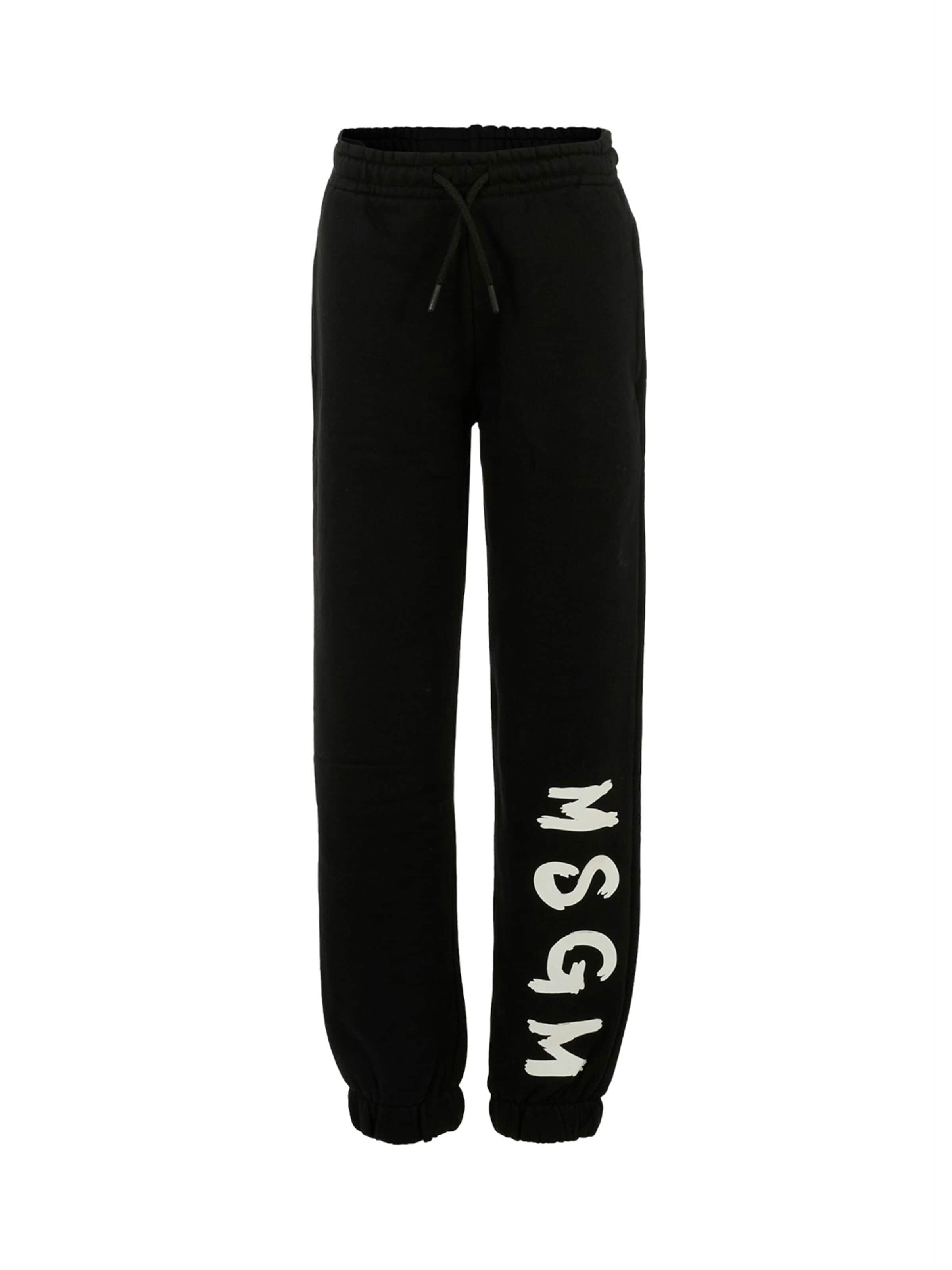 MSGM - regular Pantalón en negro: frente