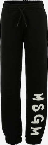 regular Pantaloni di MSGM in nero: frontale