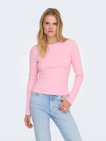 ONLY T-shirt 'ONLVAL' i rosa: framsida