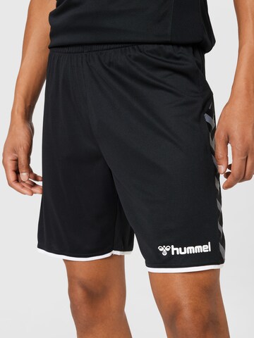 Regular Pantalon de sport 'Poly' Hummel en noir