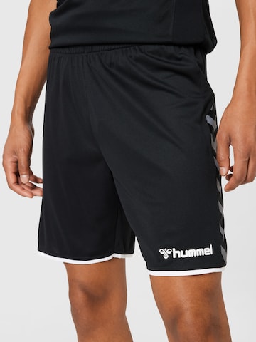 Hummel Regular Workout Pants 'Poly' in Black