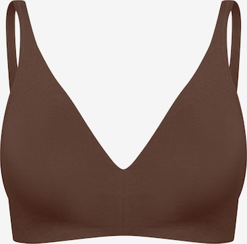 Soutien-gorge 'Cotton Bügelloser BH' cfab (formerly creamy fabrics) en marron : devant