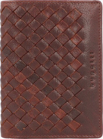 bugatti Wallet 'Woven' in Brown: front