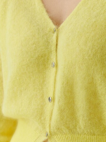 OUI Strickjacke in Gelb