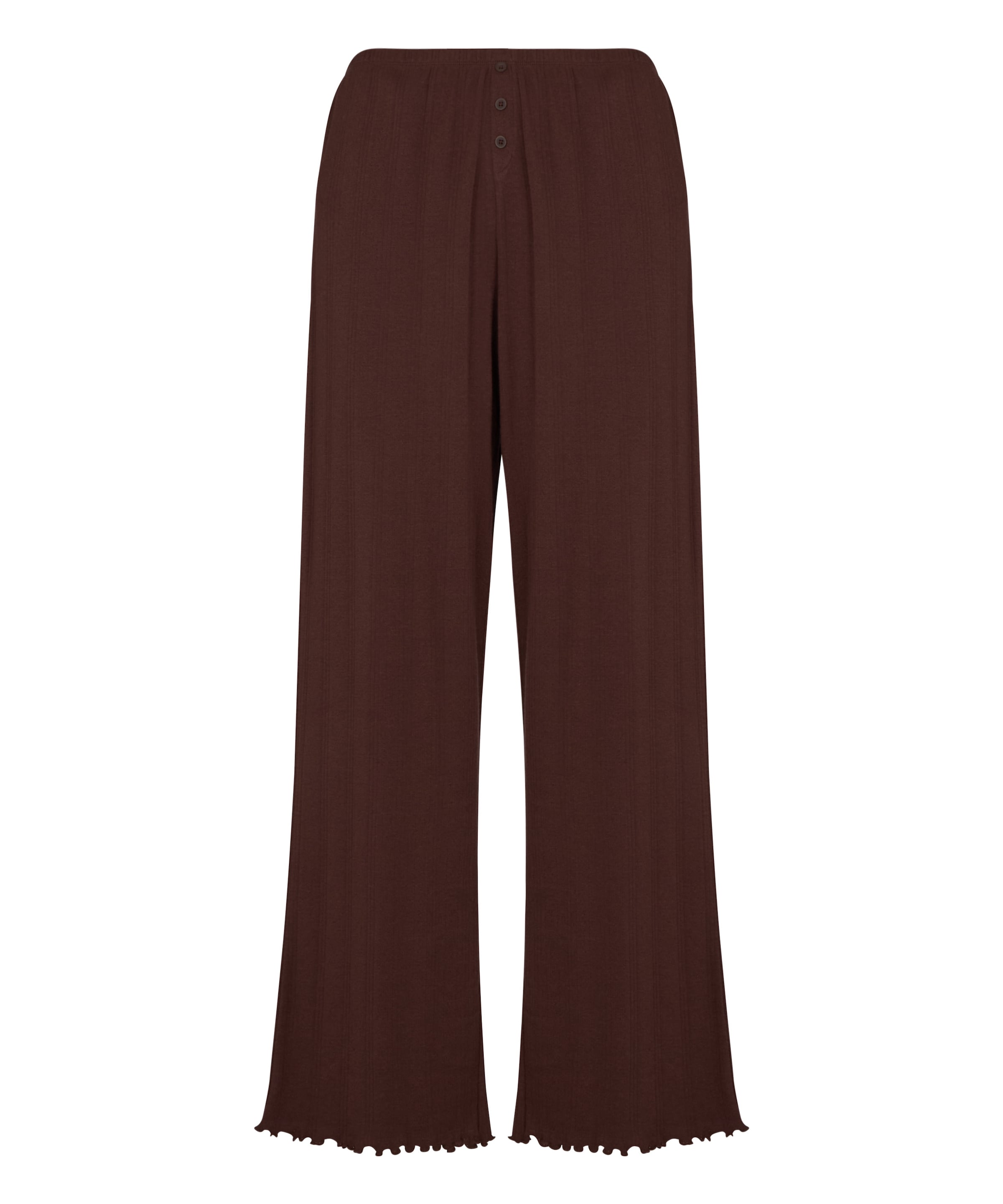 Hunkemöller Pyjamabroek in Bruin: voorkant