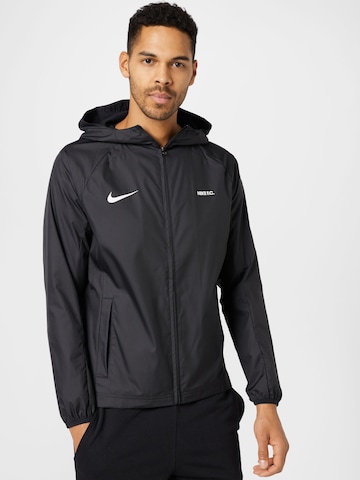 Geacă de primăvară-toamnă de la Nike Sportswear pe negru: față