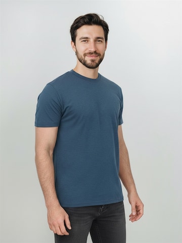 GREENBOMB Performance shirt ' Basic Loom ' in Blue: front