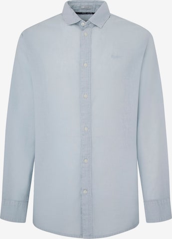 Pepe Jeans Regular fit Button Up Shirt 'PAYTTON' in Blue: front