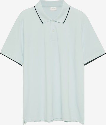 s.Oliver Men Big Sizes Shirt in Blue: front